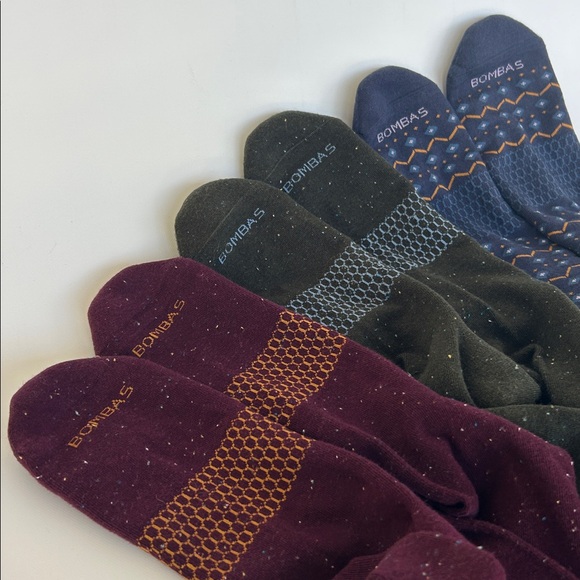 Bombas Socks Men's Dress Calf Sock Holiday Series XL - Picture 2 of 12